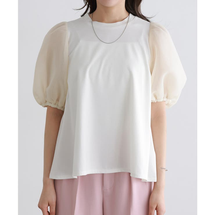 シアーダンボールドッキングフレアカットソー カットソー ダンボール素材 | Pierrot | 詳細画像6 