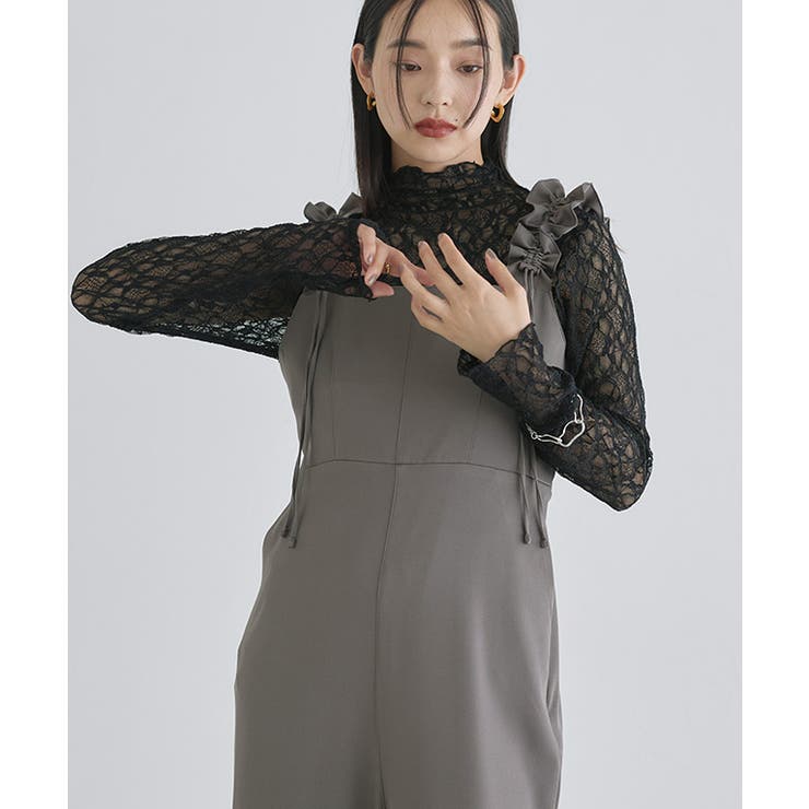 ストレッチレースロンT Tシャツ ストレッチ素材 | Pierrot | 詳細画像22 