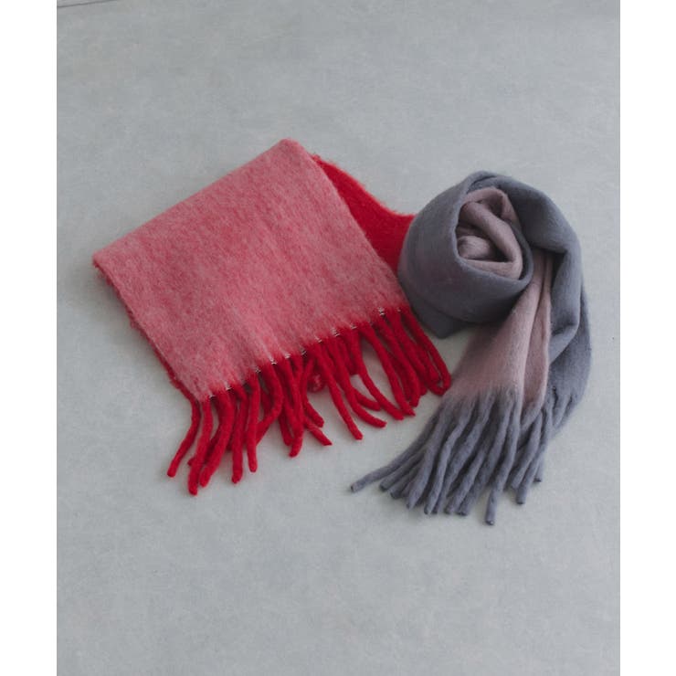 [ECLAM] バイカラーメランジマフラー マフラー | Pierrot | 詳細画像2 