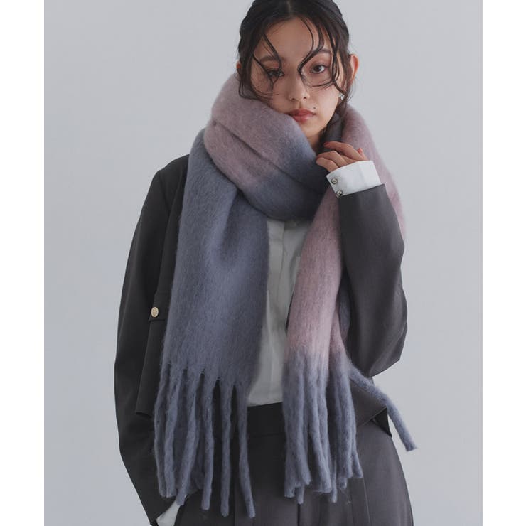 [ECLAM] バイカラーメランジマフラー マフラー | Pierrot | 詳細画像10 