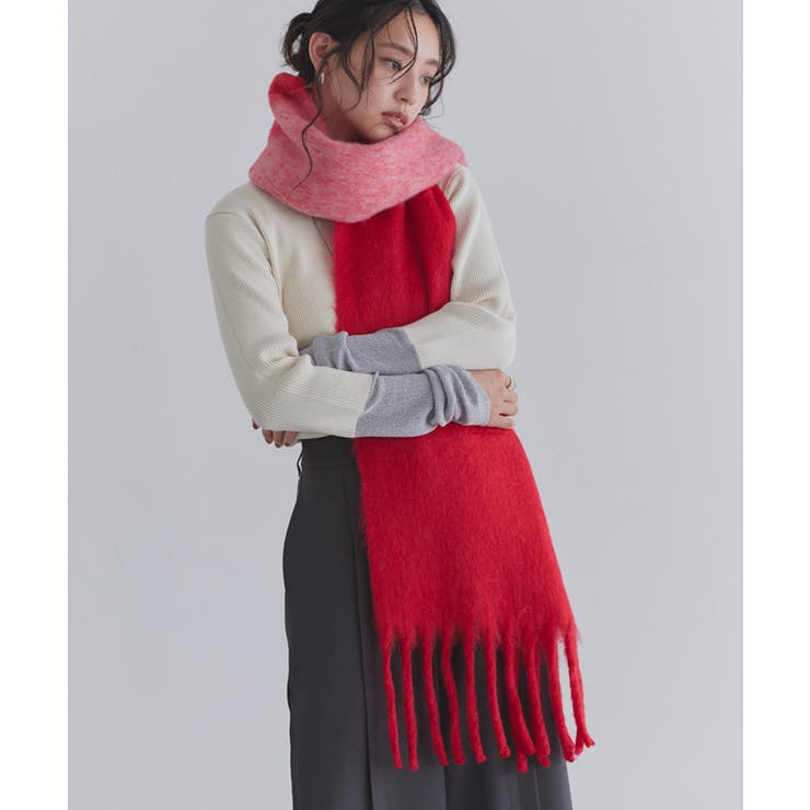 [ECLAM] バイカラーメランジマフラー マフラー | Pierrot | 詳細画像16 