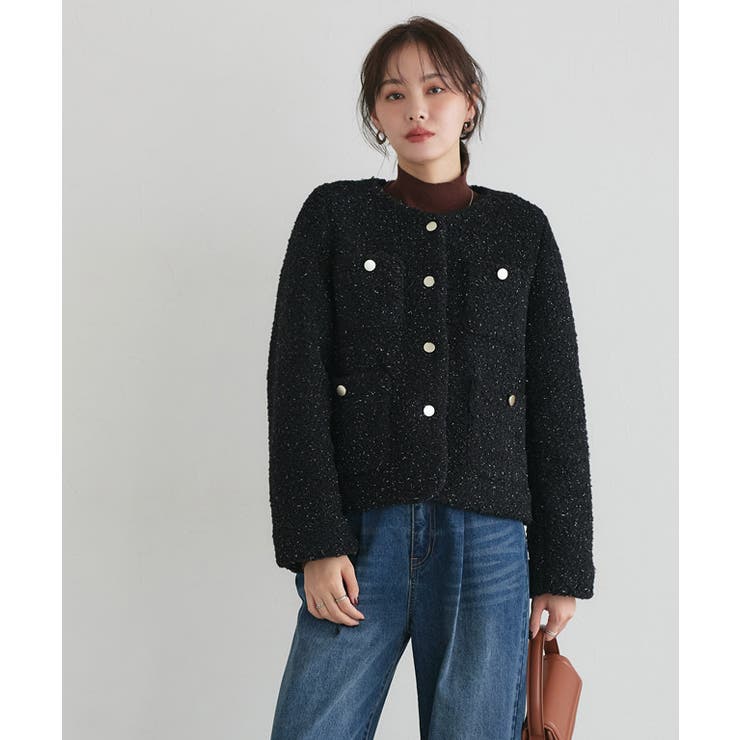 ラメ入りゴールドボタンジャケット ジャケット ゴールドボタン | Pierrot | 詳細画像21 