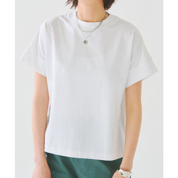 バイオシルケット袖切り替えTシャツ Tシャツ 消臭[品番：PRTW0004230