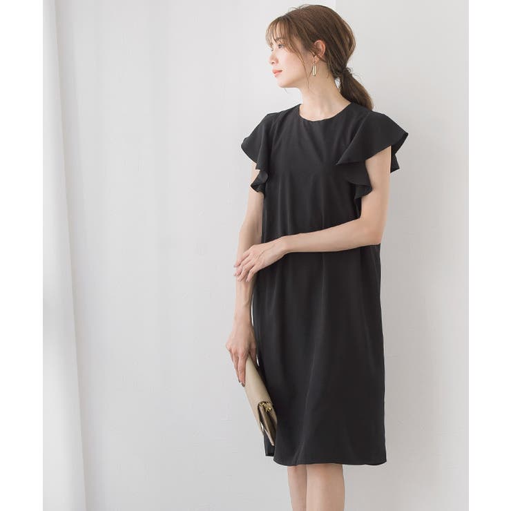 リボン付き フリルスリーブワンピースワンピ きれいめ ウエストリボン フリル 袖 品番 Prtw Pierrot ピエロ のレディースファッション通販 Shoplist ショップリスト