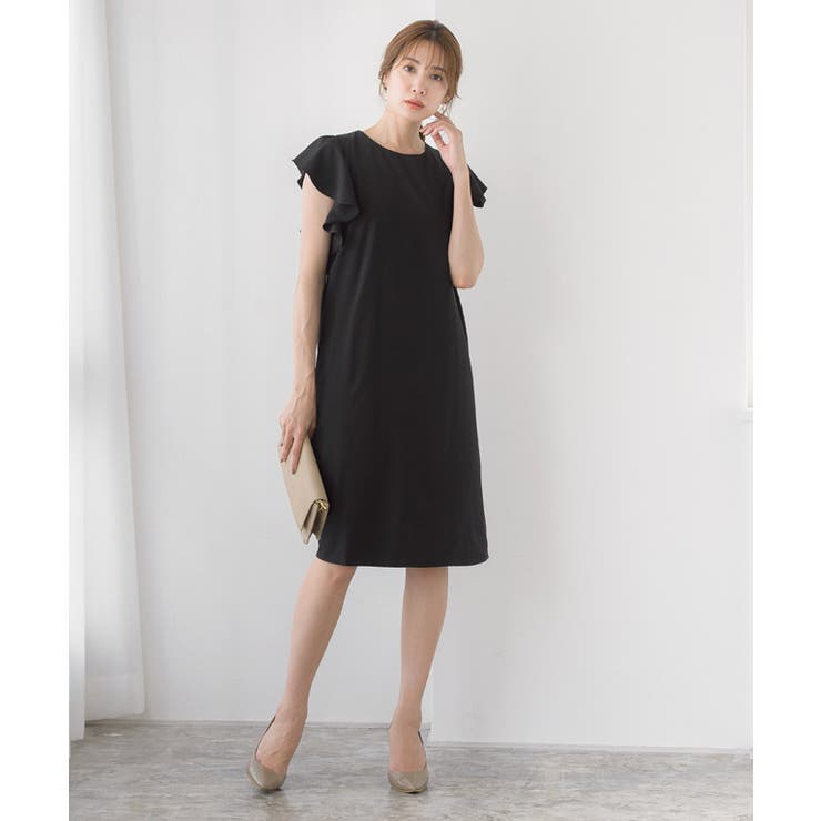 リボン付き フリルスリーブワンピースワンピ きれいめ ウエストリボン フリル袖 品番 Prtw Pierrot ピエロ のレディースファッション通販 Shoplist ショップリスト