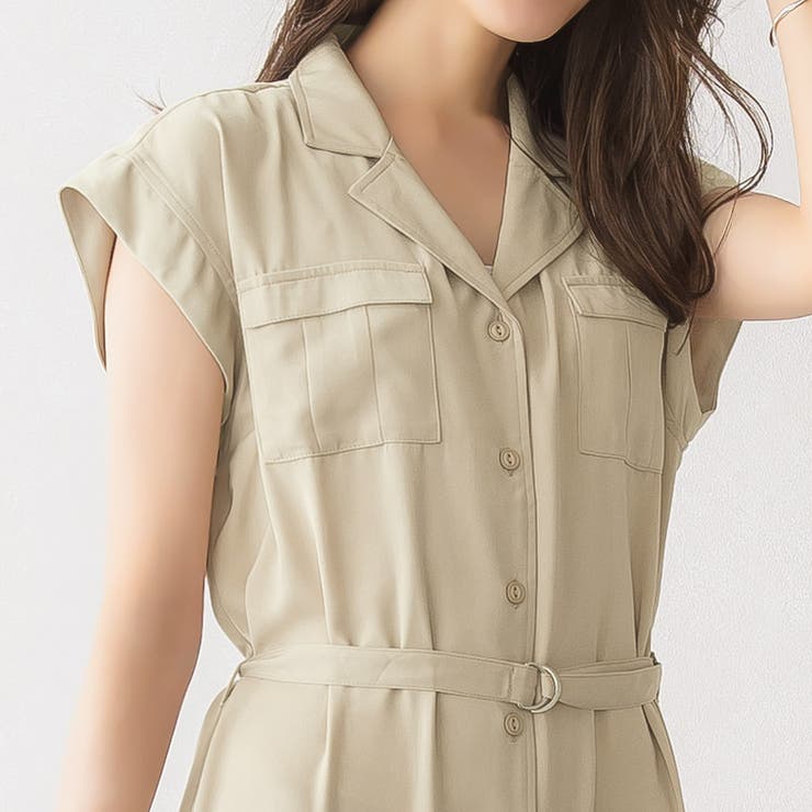 ミリタリーシャツワンピースミリタリー シャツ ワンピース