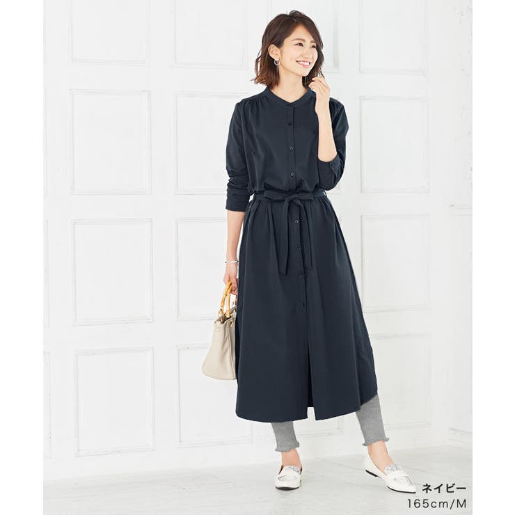 ベルト付きロングシャツ羽織 シャツ シャツワンピース シャツワンピ ロング丈 品番 Prtw Pierrot ピエロ のレディースファッション通販 Shoplist ショップリスト