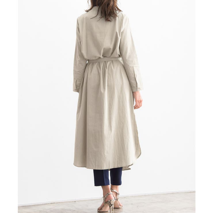 ベルト付きロングシャツ羽織 シャツ シャツワンピース シャツワンピ ロング丈 品番 Prtw Pierrot ピエロ のレディースファッション通販 Shoplist ショップリスト