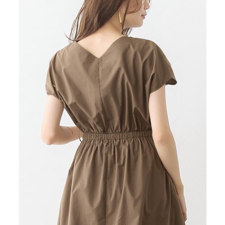 美品★DFV★シルク100% 総柄 カシュクール リボンワンピース サイズ2 ygl5300024.jpg