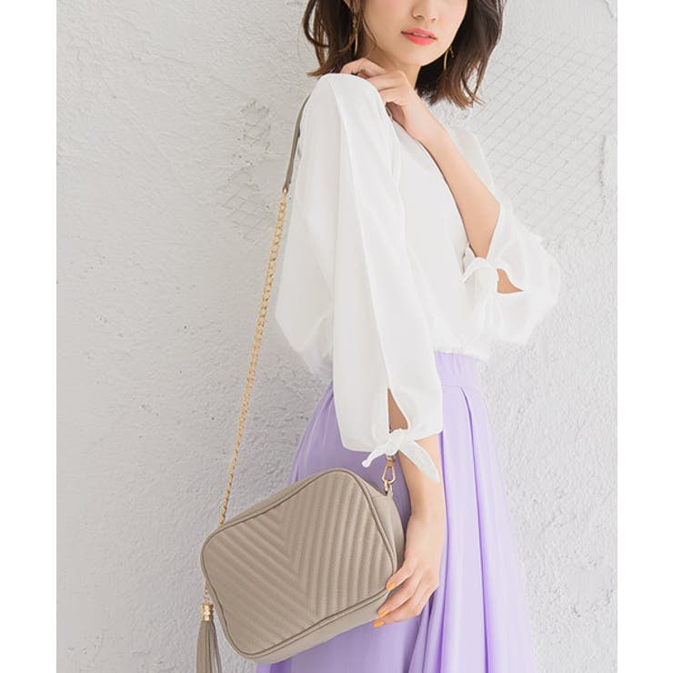 リボンスリーブTブラウスブラウス シャツ カットソー 7分袖 長袖 カットジョ | Pierrot | 詳細画像4 