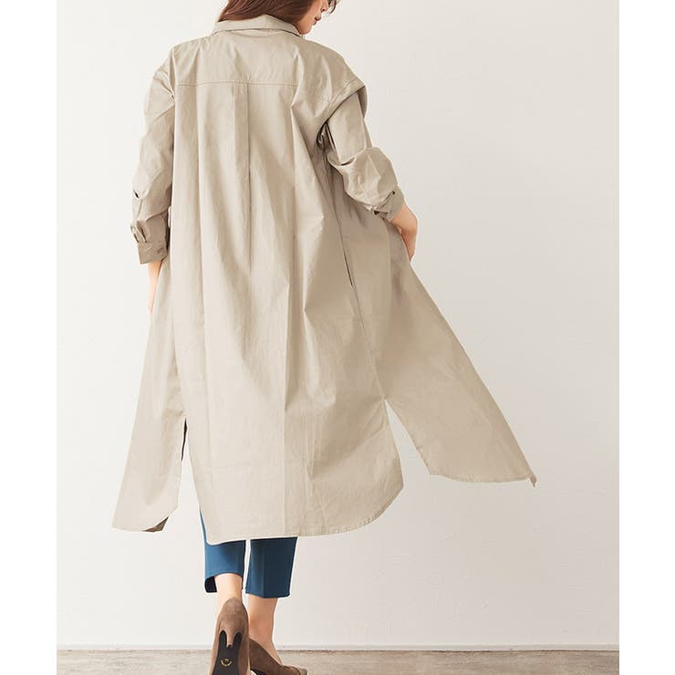 シンプルロングシャツシャツワンピース シャツワンピ ロング