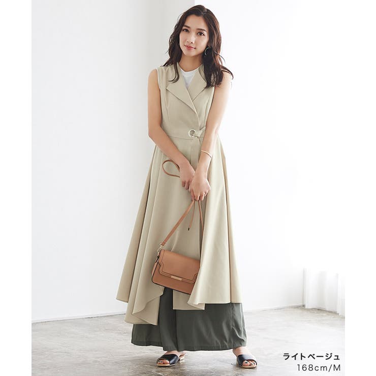 イレヘム ノースリーブ ワンピース ワンピース 羽織 ジレ ベストway 品番 Prtw Pierrot ピエロ のレディースファッション通販 Shoplist ショップリスト