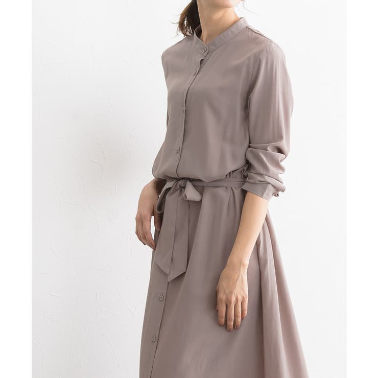 定価6.5万 ARTS&SCIENCE ノーカラーロングシャツワンピース 定価6.5万 ARTS&SCIENCE ノーカラーロングシャツワンピース