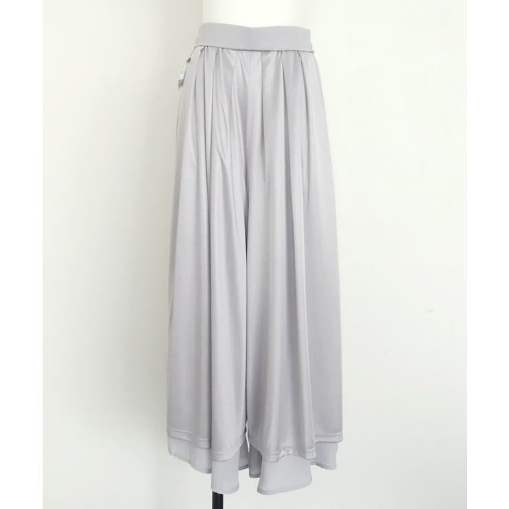 裏地付きシフォンタックフレアパンツ パンツ ボトムス フレア タック 裏地付き | Pierrot | 詳細画像8 