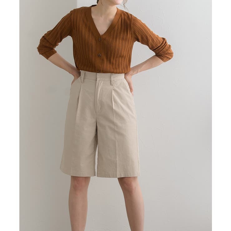 麻混ハーフパンツ パンツ ハーフパンツ ショートパンツ 麻混