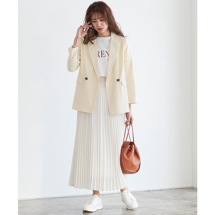 麻混ダブルボタンジャケット ジャケット テーラードジャケット スーツ 麻混 | Pierrot | 詳細画像3 