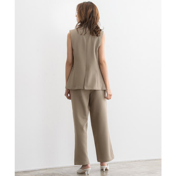 インナー付きセットアップ セットアップ ワイドパンツ パンツ オケージョン | Pierrot | 詳細画像5 