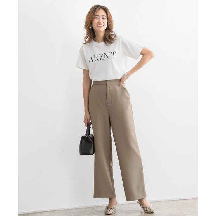 インナー付きセットアップ セットアップ ワイドパンツ パンツ オケージョン | Pierrot | 詳細画像9 