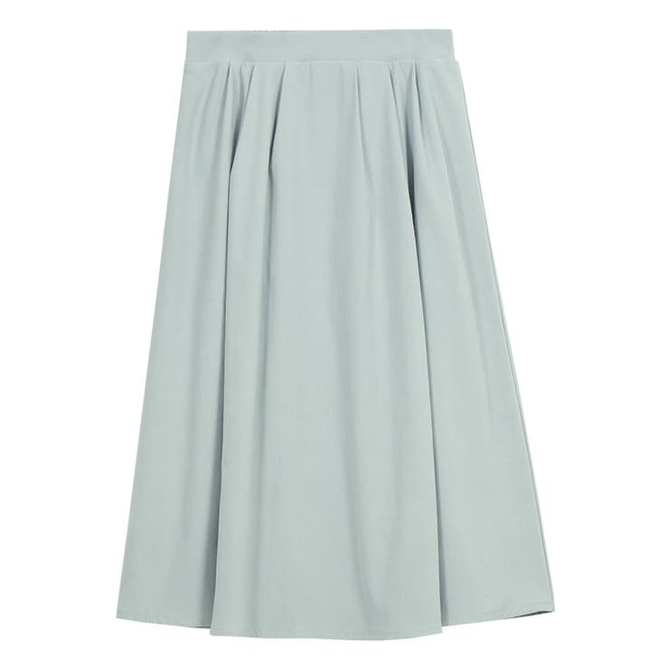 ミント | ピーチタックフレアスカート フレアスカート ピーチタック タック ミドル 膝丈 | Pierrot