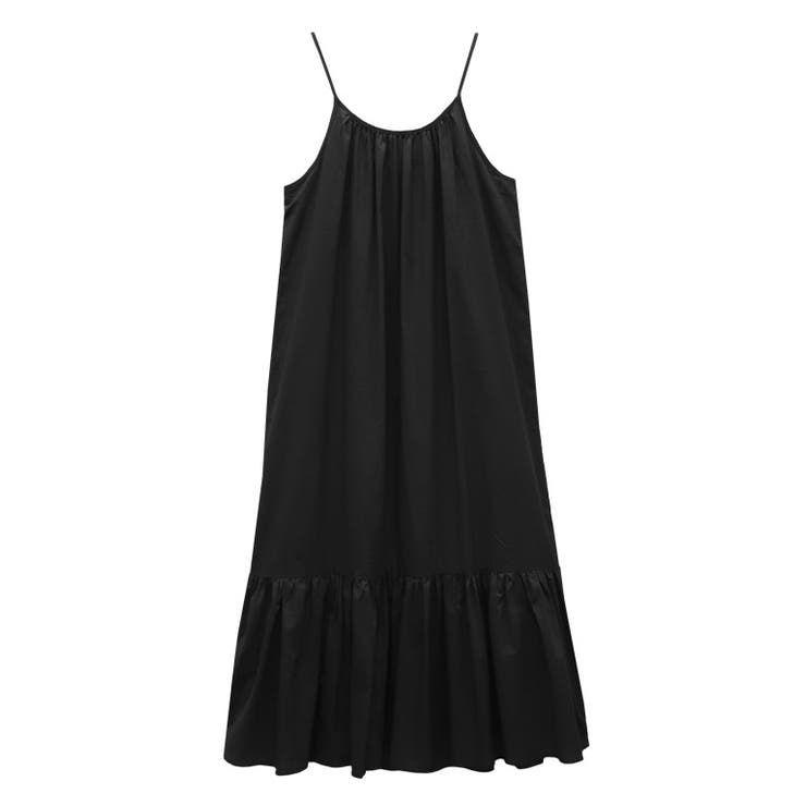 ブラック | ギャザーキャミワンピース ワンピース キャミワンピース キャミワンピ | Pierrot