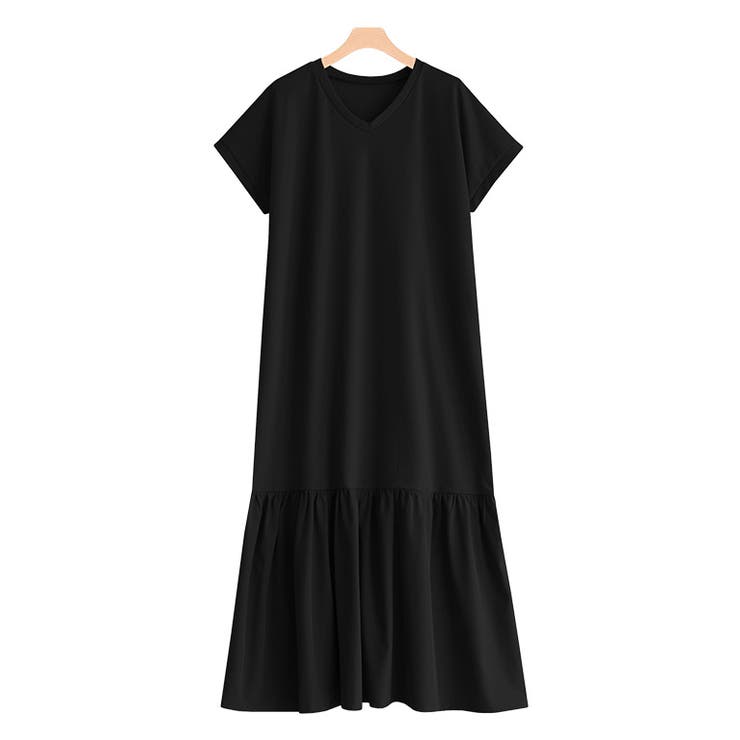 ポンチ切り替えワンピース ワンピース 切り替え ポンチ素材 ギャザー ロング丈 品番 Prtw0003007 Pierrot ピエロ のレディースファッション通販 Shoplist ショップリスト