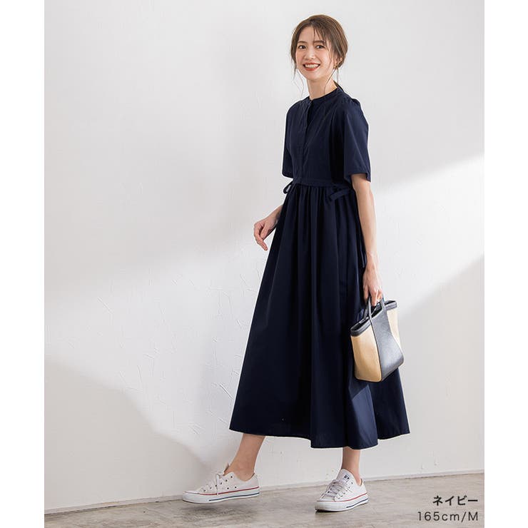 半袖シャツワンヒース ワンピース シャツワンピース[品番