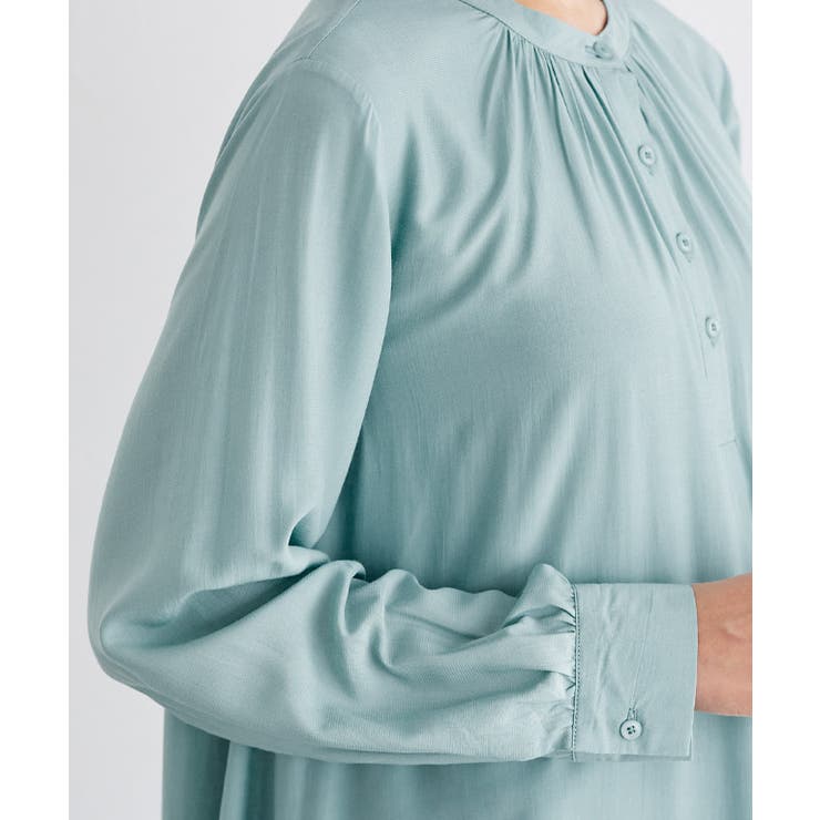 バンドカラーフレアシャツワンピース  ワンピース | Pierrot | 詳細画像8 