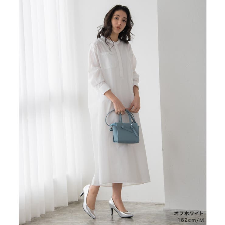 ロングシャツワンピース ワンピース シャツワンピース[品番