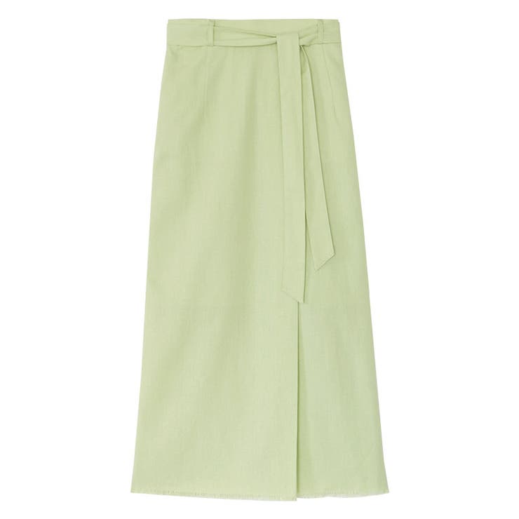 ライム | リネン混ロングスカート スカート ロング | Pierrot