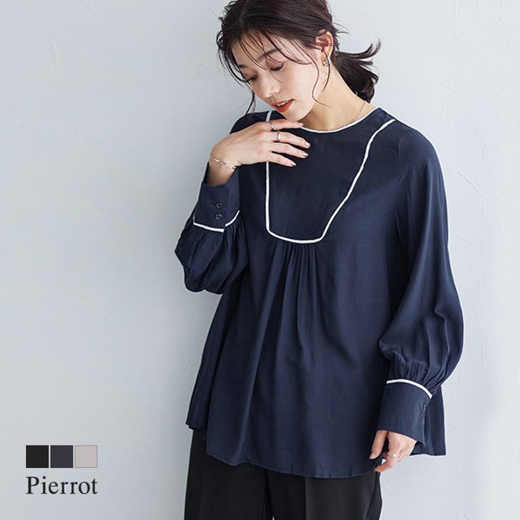 ブザムライナーデザインブラウス ブラウス ブザムデザイン | Pierrot | 詳細画像1 