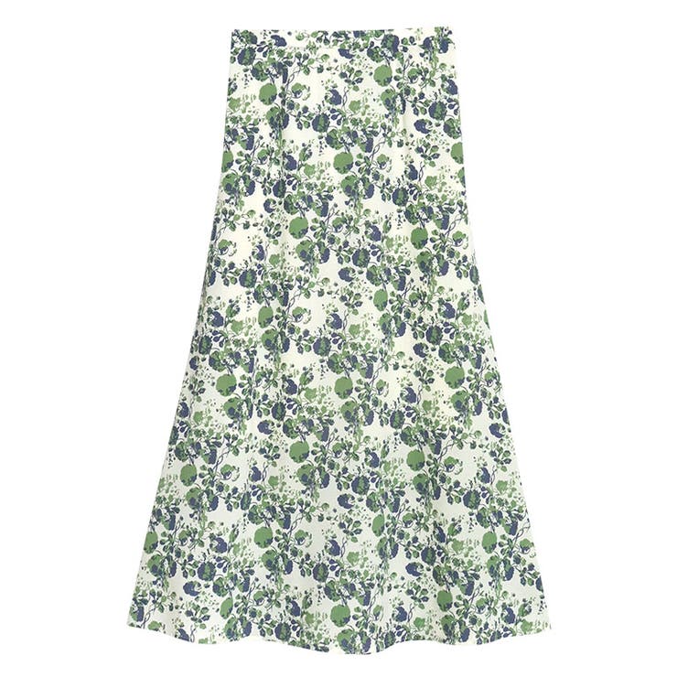 フラワープリントロングスカート ロングスカート 花柄[品番  