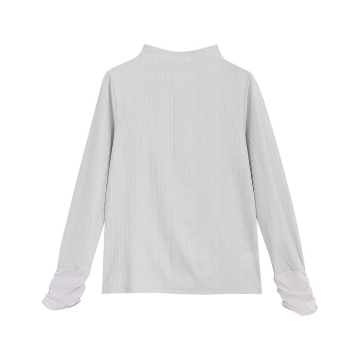ライトグレー | シアーカフスボトルネックトップス トップス シアー | Pierrot