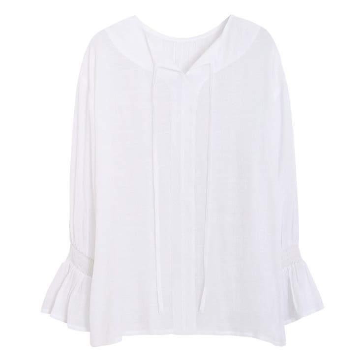 オフホワイト | 2wayシアースラブキャンディブラウス ブラウス フェミニン | Pierrot