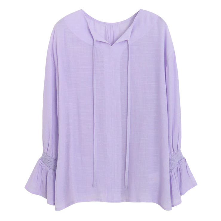 ラベンダー | 2wayシアースラブキャンディブラウス ブラウス フェミニン | Pierrot