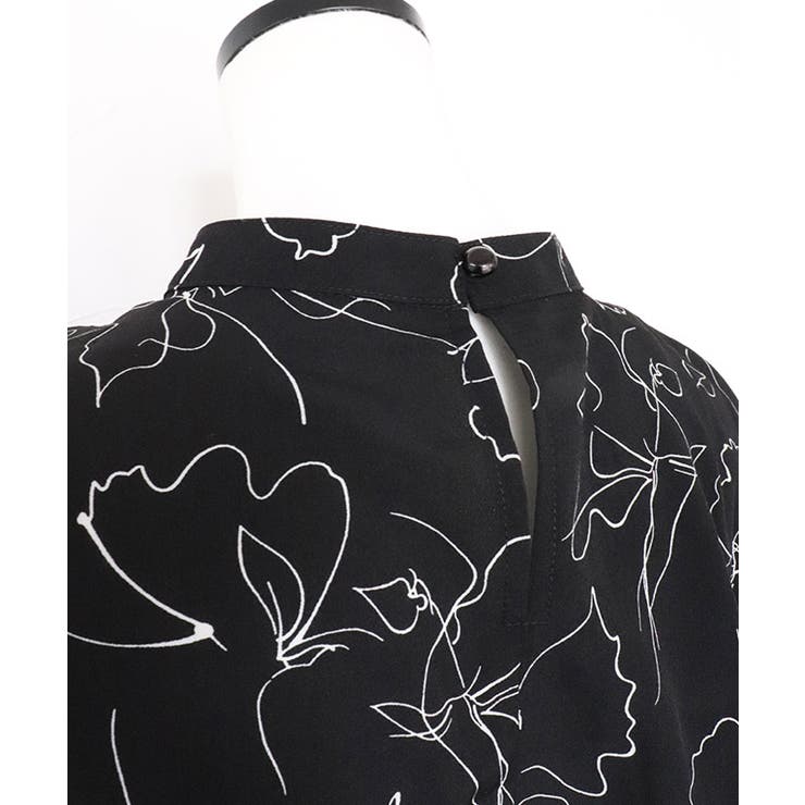 ウエストギャザー柄ワンピース ワンピース ギャザーワンピ | Pierrot | 詳細画像9 