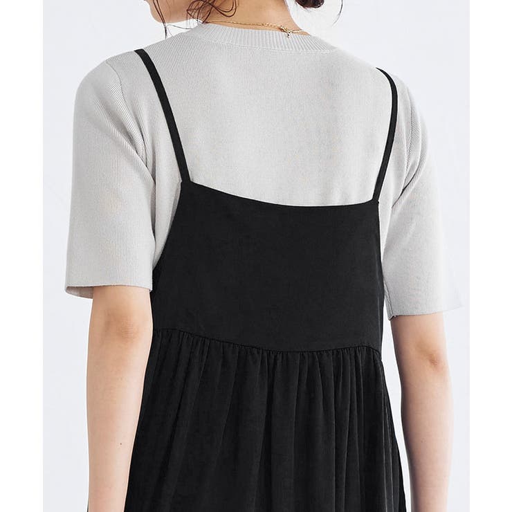 2wayギャザー切り替えキャミワンピース キャミワンピ キャミワンピース | Pierrot | 詳細画像6 