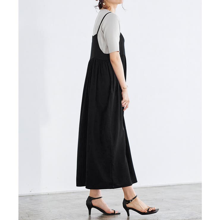 2wayギャザー切り替えキャミワンピース キャミワンピ キャミワンピース | Pierrot | 詳細画像8 