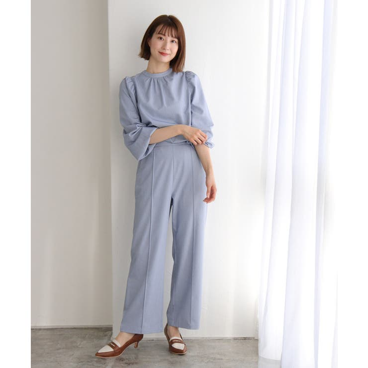 杢ブルー | 2wayトップスセットアップ セットアップ パンツ | Pierrot