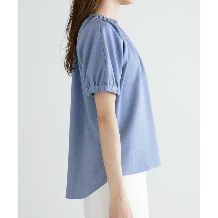 リネンタッチギャザーデザインブラウス ブラウス トップス | Pierrot | 詳細画像9 