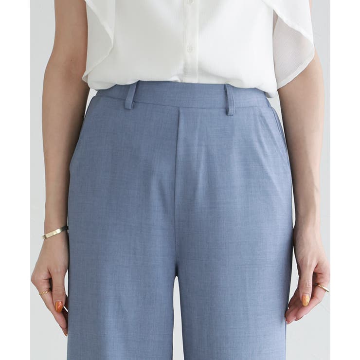 リネンタッチストレートパンツ パンツ ストレート | Pierrot | 詳細画像4 