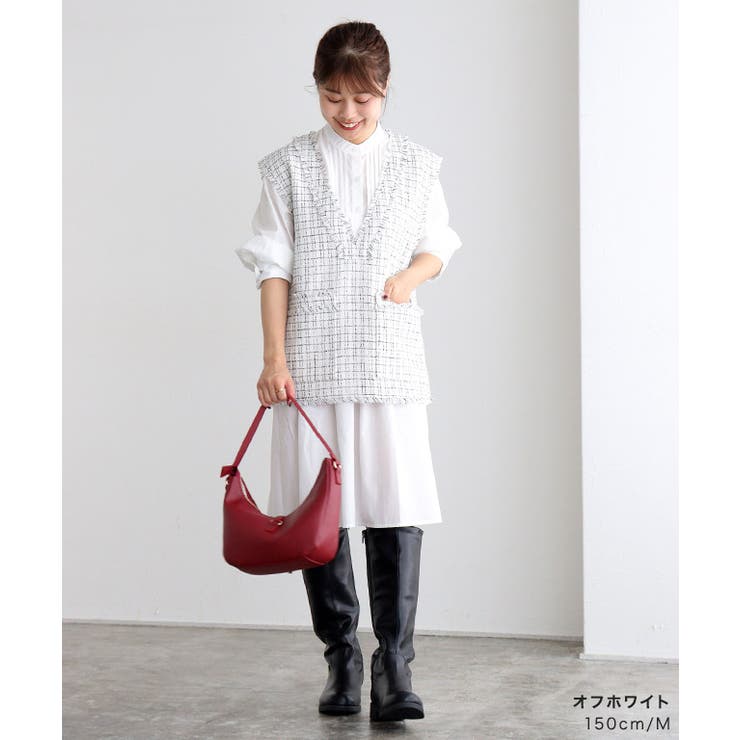 Original Yarn Tweed Vest（スーツベスト）｜L'Appartement