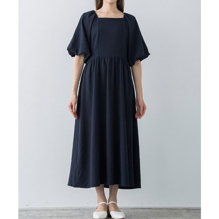 リップルボリュームパフスリーブワンピース ワンピース パフスリーブ | Pierrot | 詳細画像7 