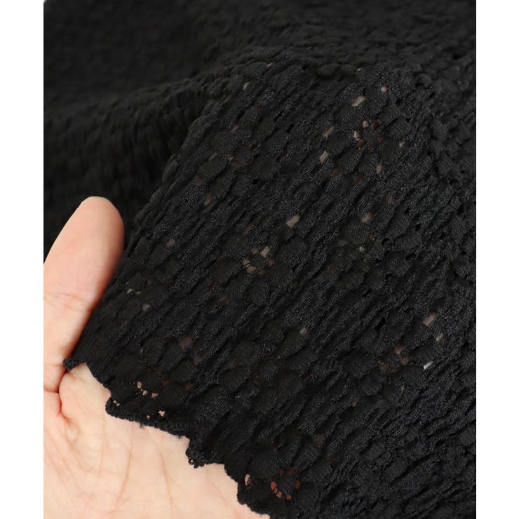 フラワーレースボトルネックカットソー カットソー レース | Pierrot | 詳細画像8 