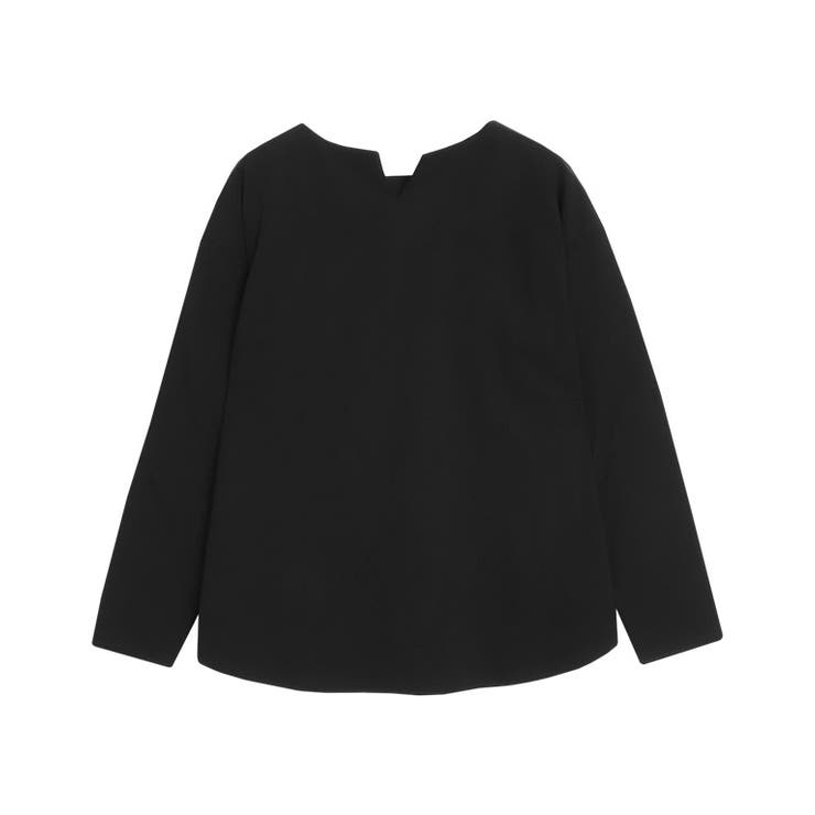 ブラック | 2way裏微起毛ロングスリーブTシャツ Tシャツ 裏微起毛 | Pierrot