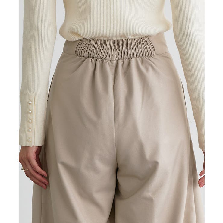 ハイウエストタックワイドパンツ ワイドパンツ ハイウエスト | Pierrot | 詳細画像5 