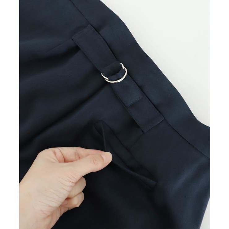 2wayサスペンダーピンタックパンツ パンツ サスペンダー付き
