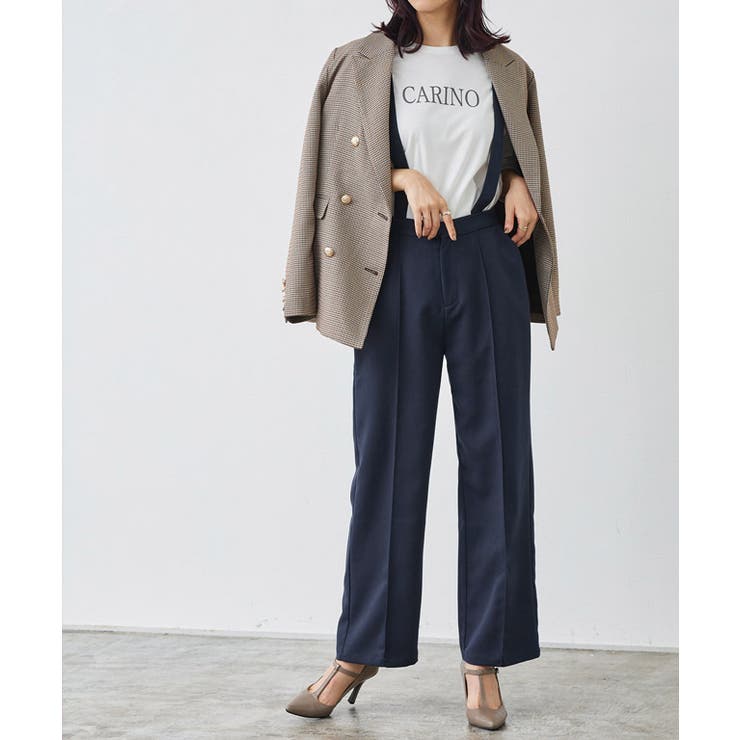 2wayサスペンダーピンタックパンツ パンツ  サスペンダー付き[品番：PRTW0004347]｜Pierrot（ピエロ）のレディースファッション通販｜SHOPLIST（ショップリスト）