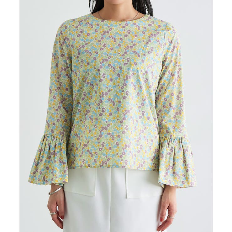 花柄ベルスリーブブラウス ブラウス ベルスリーブ | Pierrot | 詳細画像5 