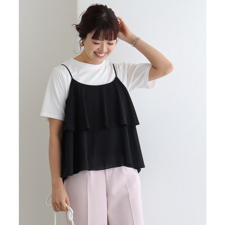 フリルキャミペプラムブラウス フリルキャミペプラムブラウス｜PETAL ONLINE（ペタルオンライン）