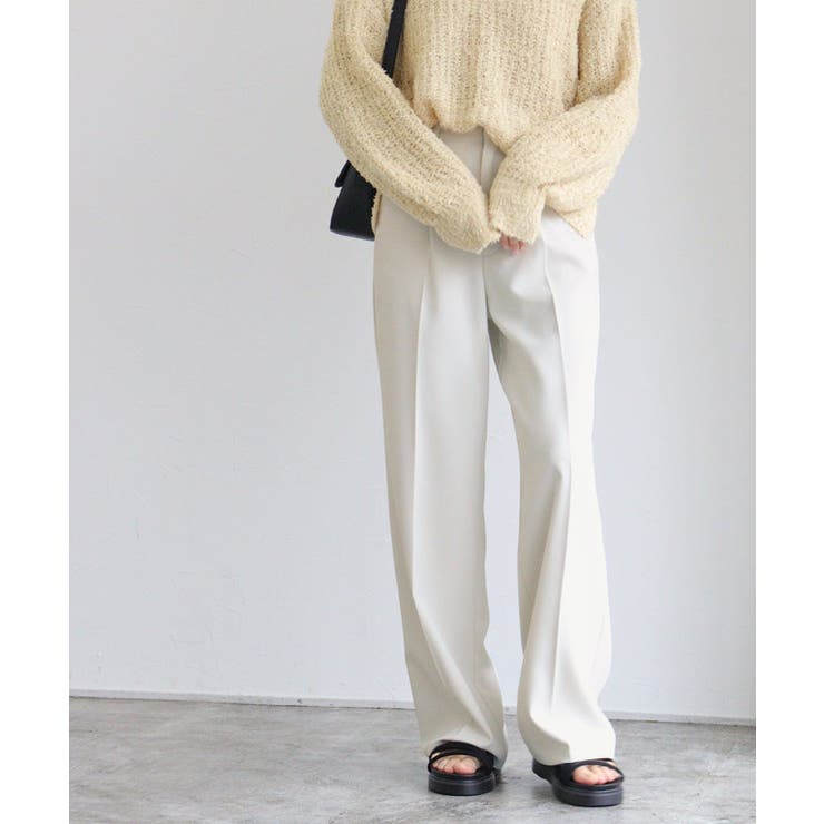 22000円　今季新品　ビアズリー　　タックパンツ　白　１M 22000円 今季新品 ビアズリー タックパンツ 白 1M BEARDSLEY